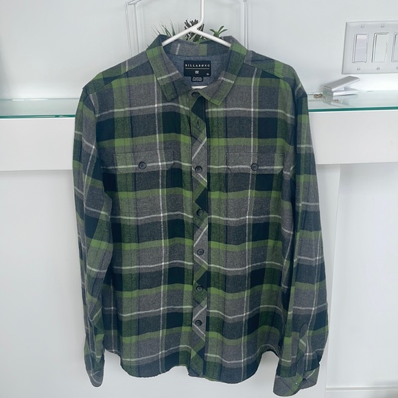 Billabong Dawson long sleeve button up flannel shirt - Picture 1 of 4
